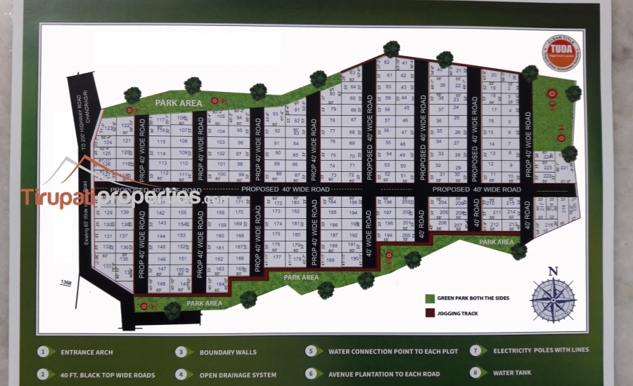 Low Budget Plots and Below 45 Lacs Houses for Sale Near Chandragiri Fort Junction